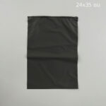 ถุงซิปรูด สีดำด้าน แบบขุ่น ขนาด 24X35 ซม. 10 ใบ