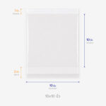 ถุงแก้วหัวมุก ขนาด 10x10 นิ้ว